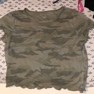 camo crop top